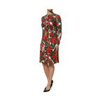 Dolce & Gabbana Multicolor Floral Short Portofino Dress