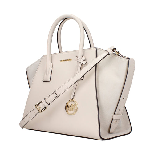 Beige Leather Handbag