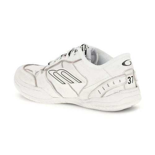 Balenciaga White Calf Leather Bos Taurus Athletic Sneakers