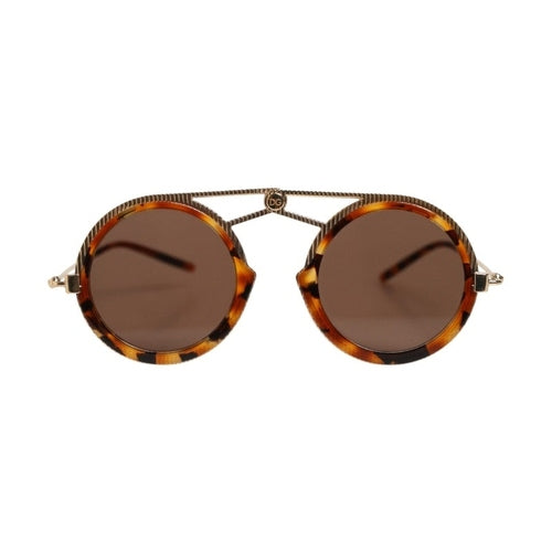 Dolce & Gabbana Gold Havana Frame DG Fatto A Mano Eyewea Sunglasses