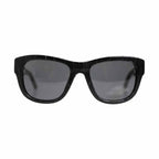 Dolce & Gabbana DG4177 Black Leather Frame Tinted Lens Sunglasses
