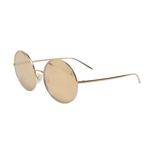 Dolce & Gabbana Gold Metal Round Shades Eyewear Sunglasses
