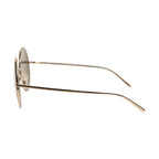 Dolce & Gabbana Gold Metal Round Shades Eyewear Sunglasses