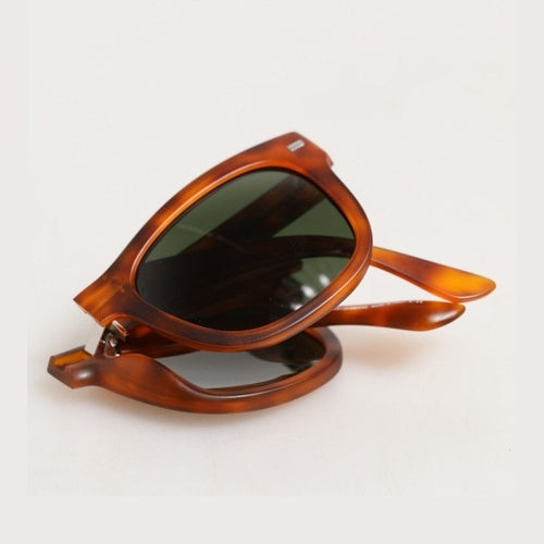 Dolce & Gabbana DG6089 Havana Full Rim Round Lenses Foldable Sunglasses