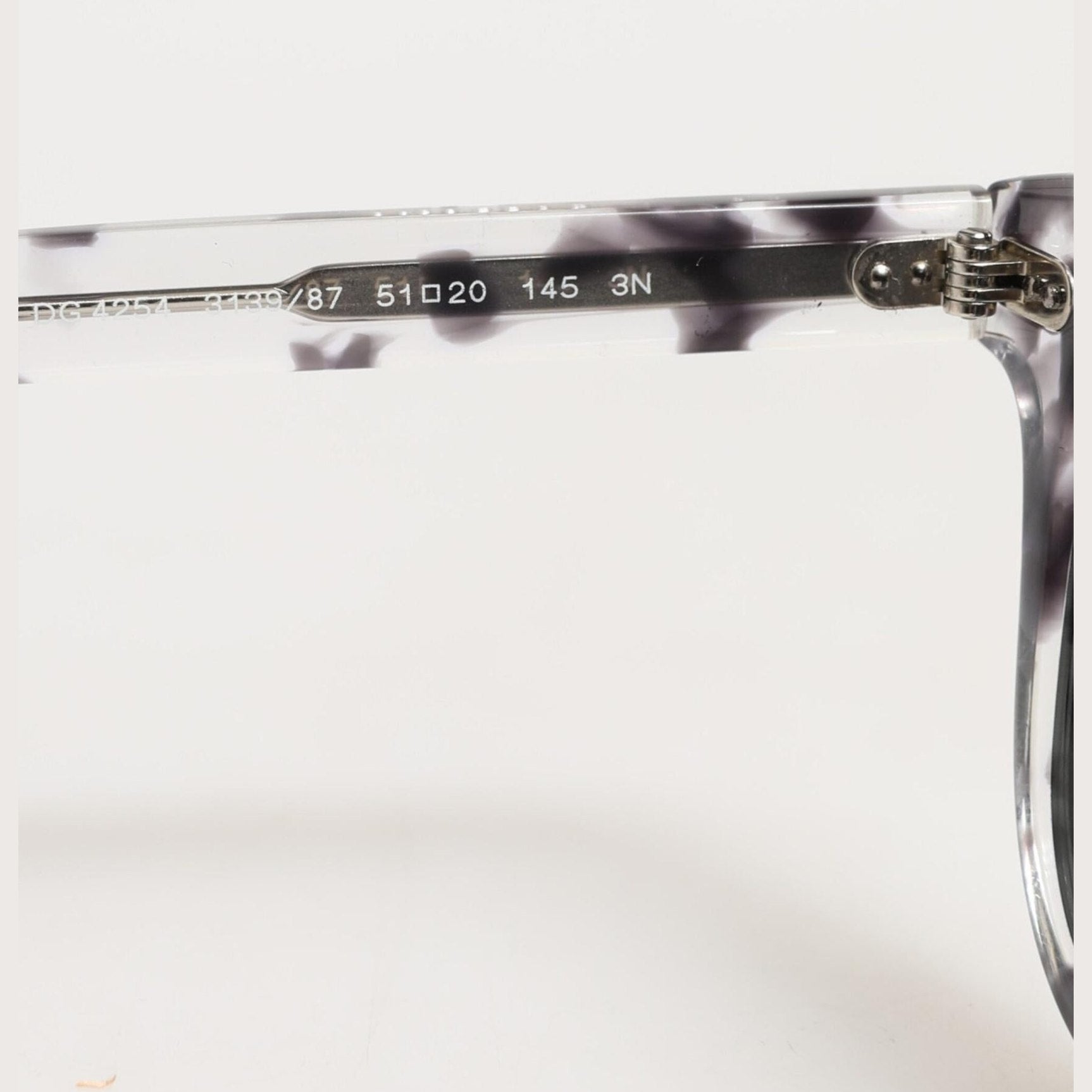 Dolce & Gabbana DG4254 Havana Clear Black Tinted Lenses Sunglasses