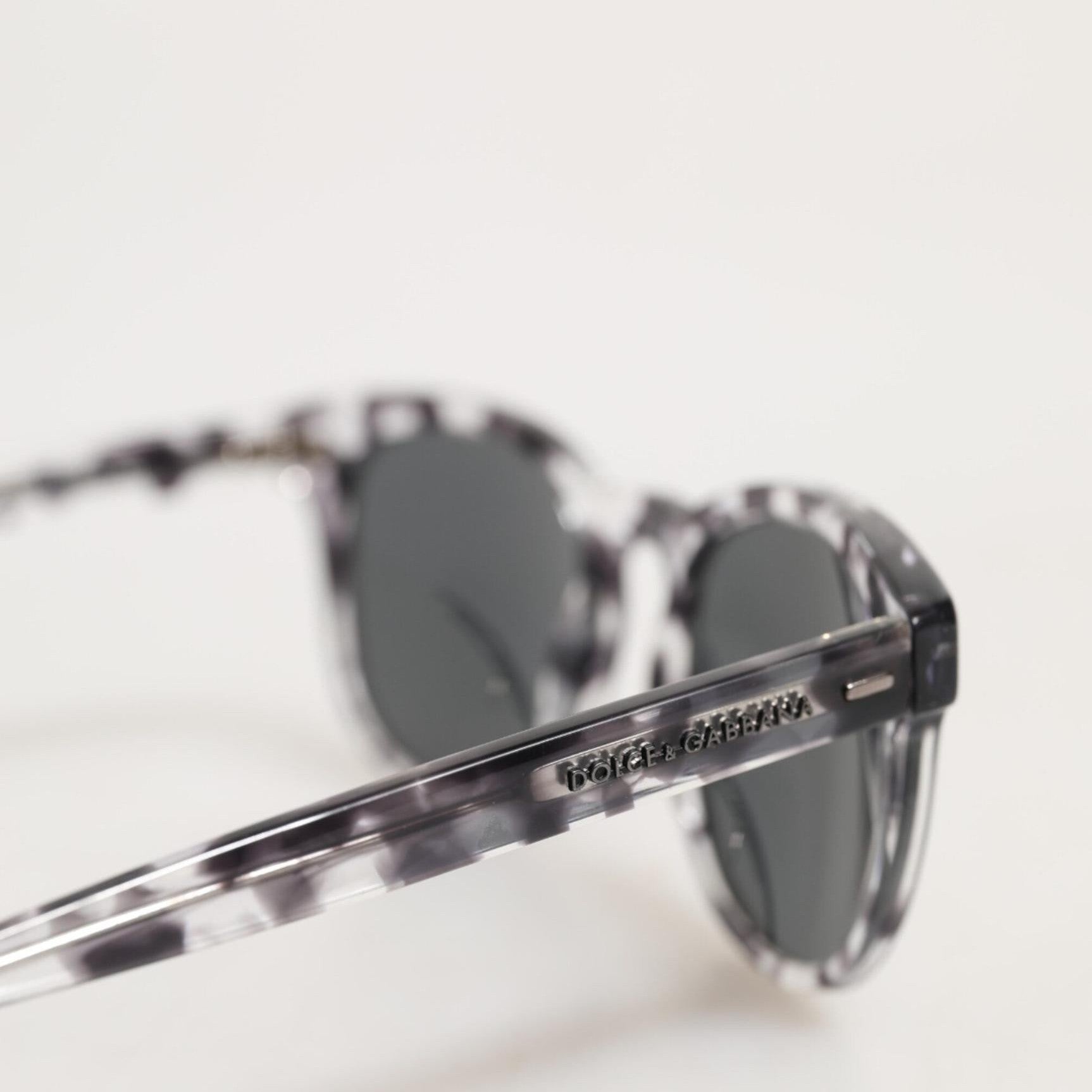 Dolce & Gabbana DG4254 Havana Clear Black Tinted Lenses Sunglasses