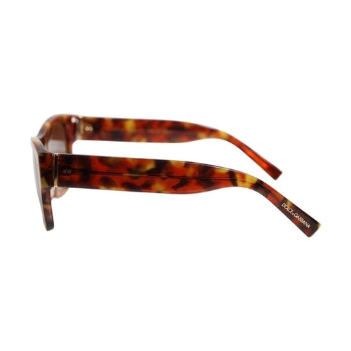 Dolce & Gabbana DG4338F Brown Havana Full Rim Round Lenses Sunglasses