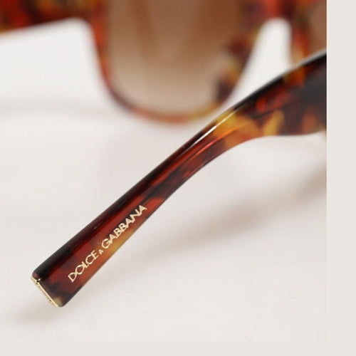 Dolce & Gabbana DG4338F Brown Havana Full Rim Round Lenses Sunglasses