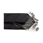Dolce & Gabbana Black Safety Pins Silk Adjustable Necktie Accessory Tie