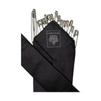 Dolce & Gabbana Black Safety Pins Silk Adjustable Necktie Accessory Tie