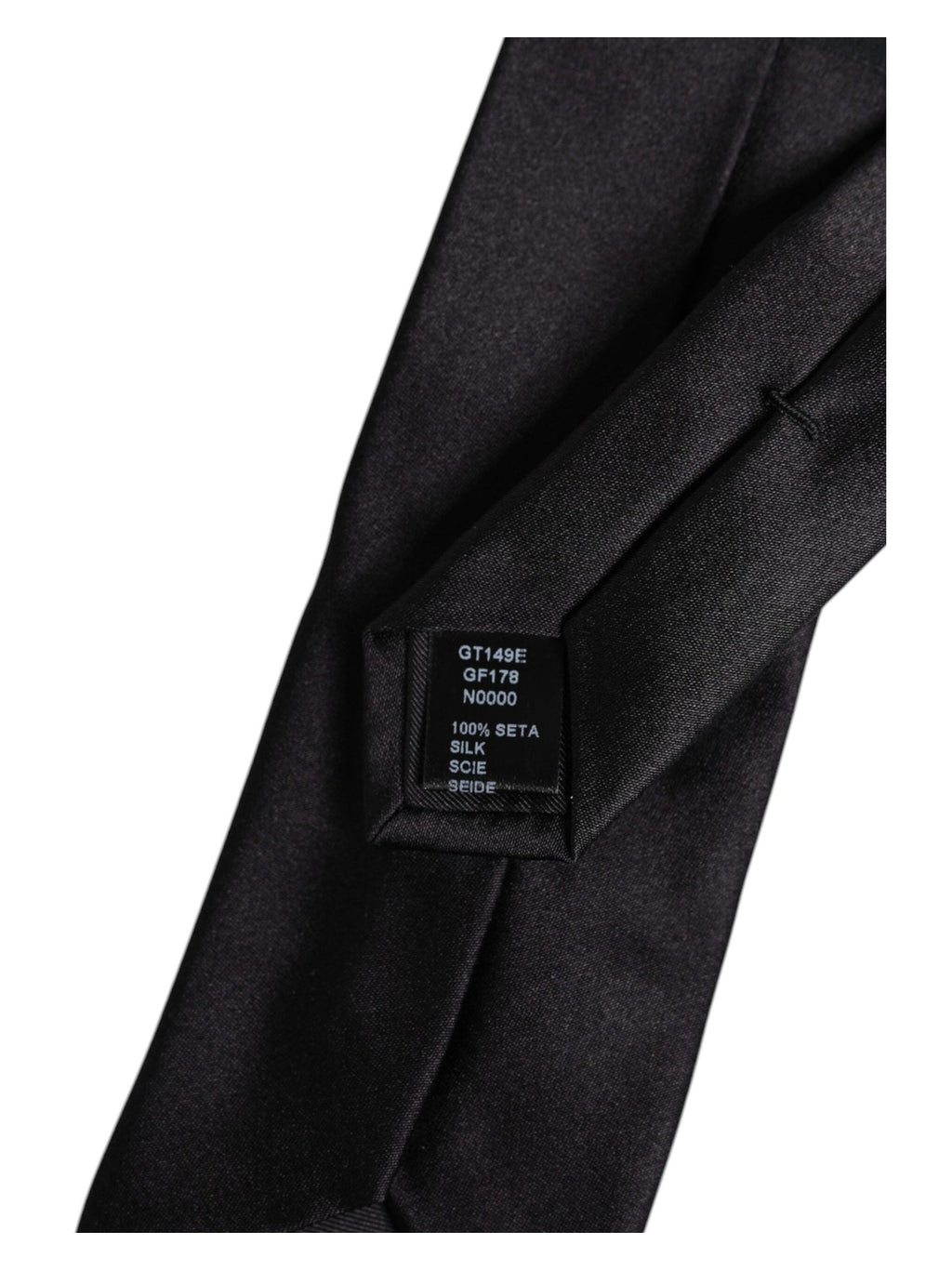 Dolce & Gabbana Black Safety Pins Silk Adjustable Necktie Accessory Tie