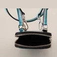 Dolce & Gabbana Blue Leather Cross Body Neck Strap Card Slot Phone Pocket