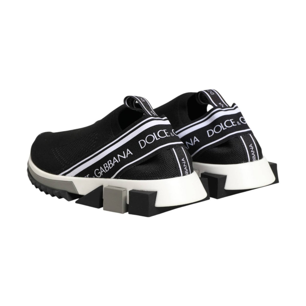 Dolce & Gabbana Black Slip On Sorrento Low Top Sneakers Shoes