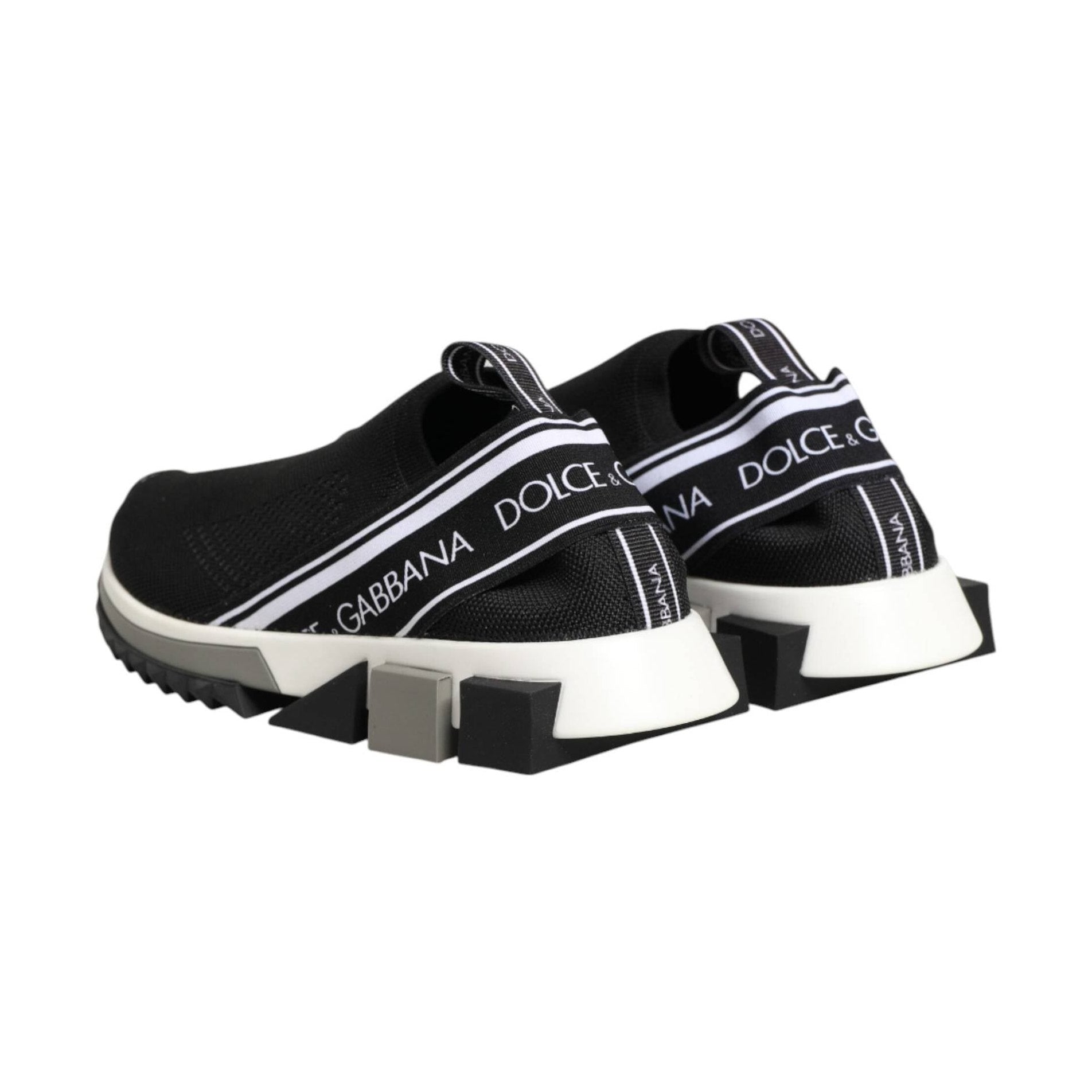 Dolce & Gabbana Black Slip On Sorrento Low Top Sneakers Shoes