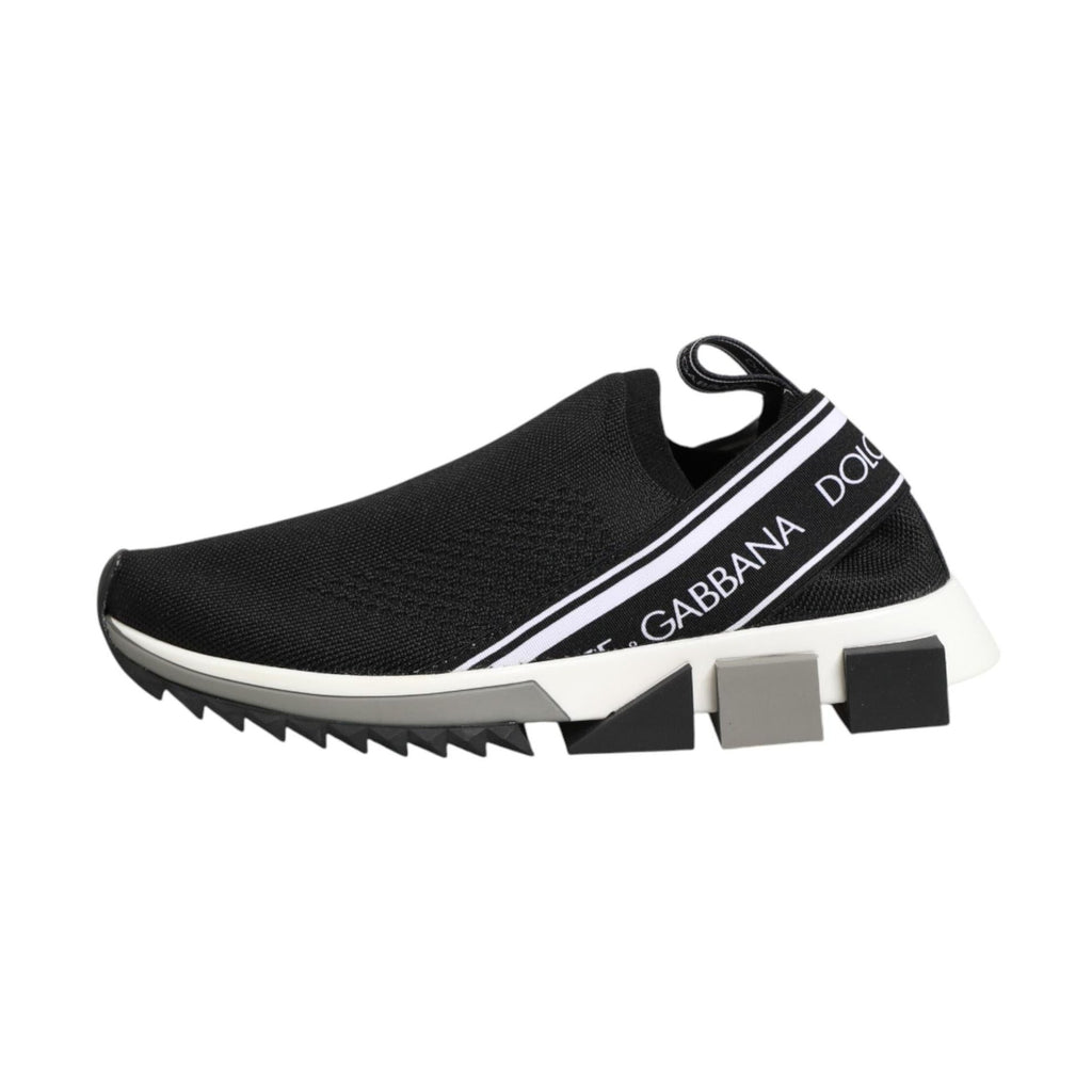 Dolce & Gabbana Black Slip On Sorrento Low Top Sneakers Shoes