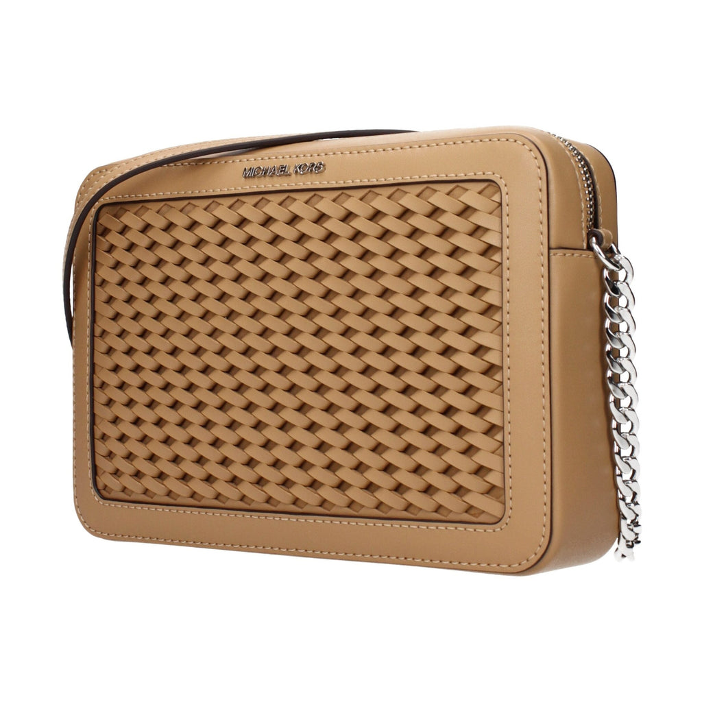 Michael Kors Brown Leather Crossbody Bag
