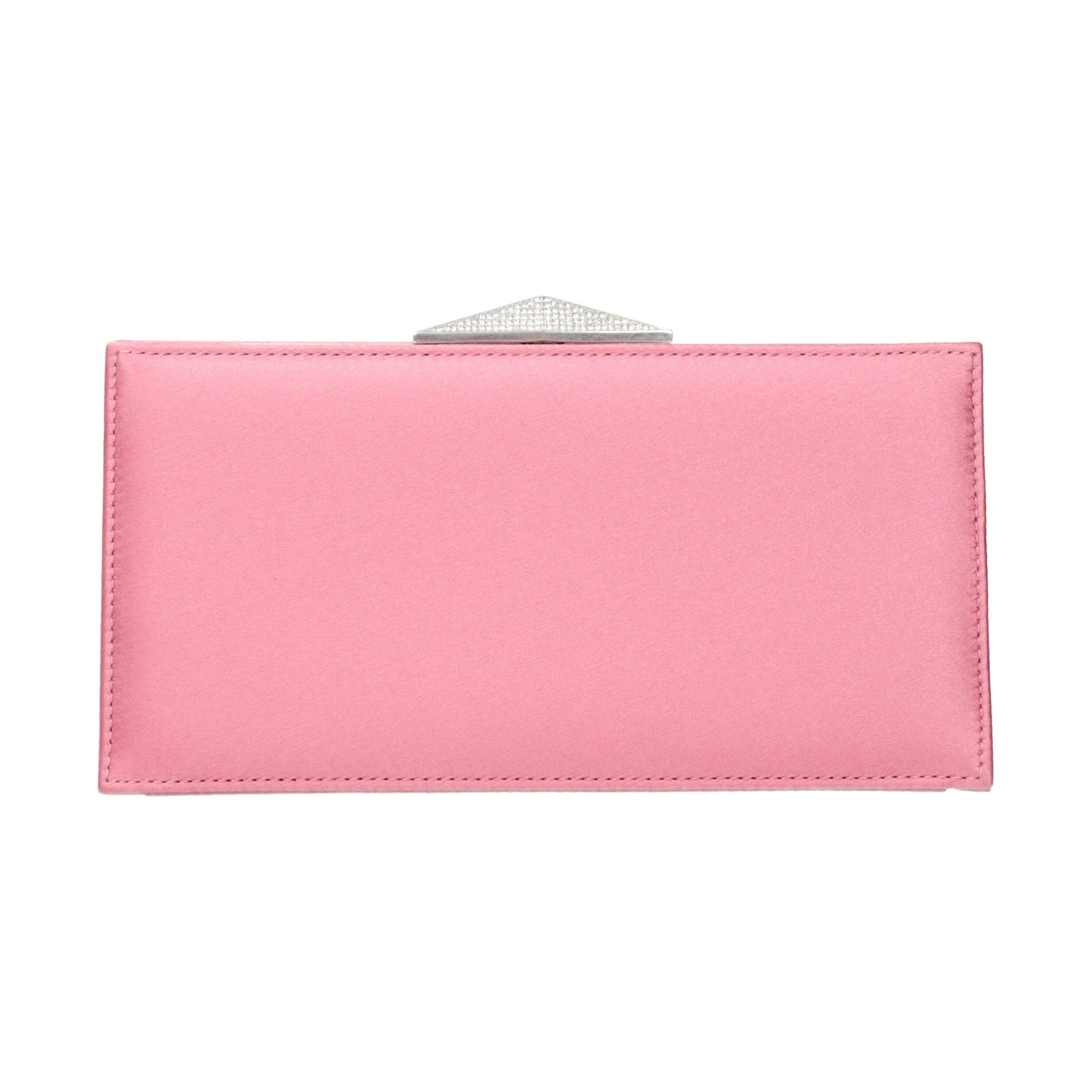 Jimmy Choo Pink Satin Clutch Bag