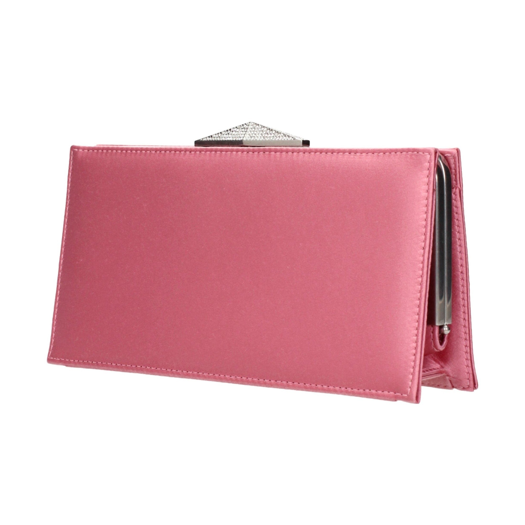 Jimmy Choo Pink Satin Clutch Bag