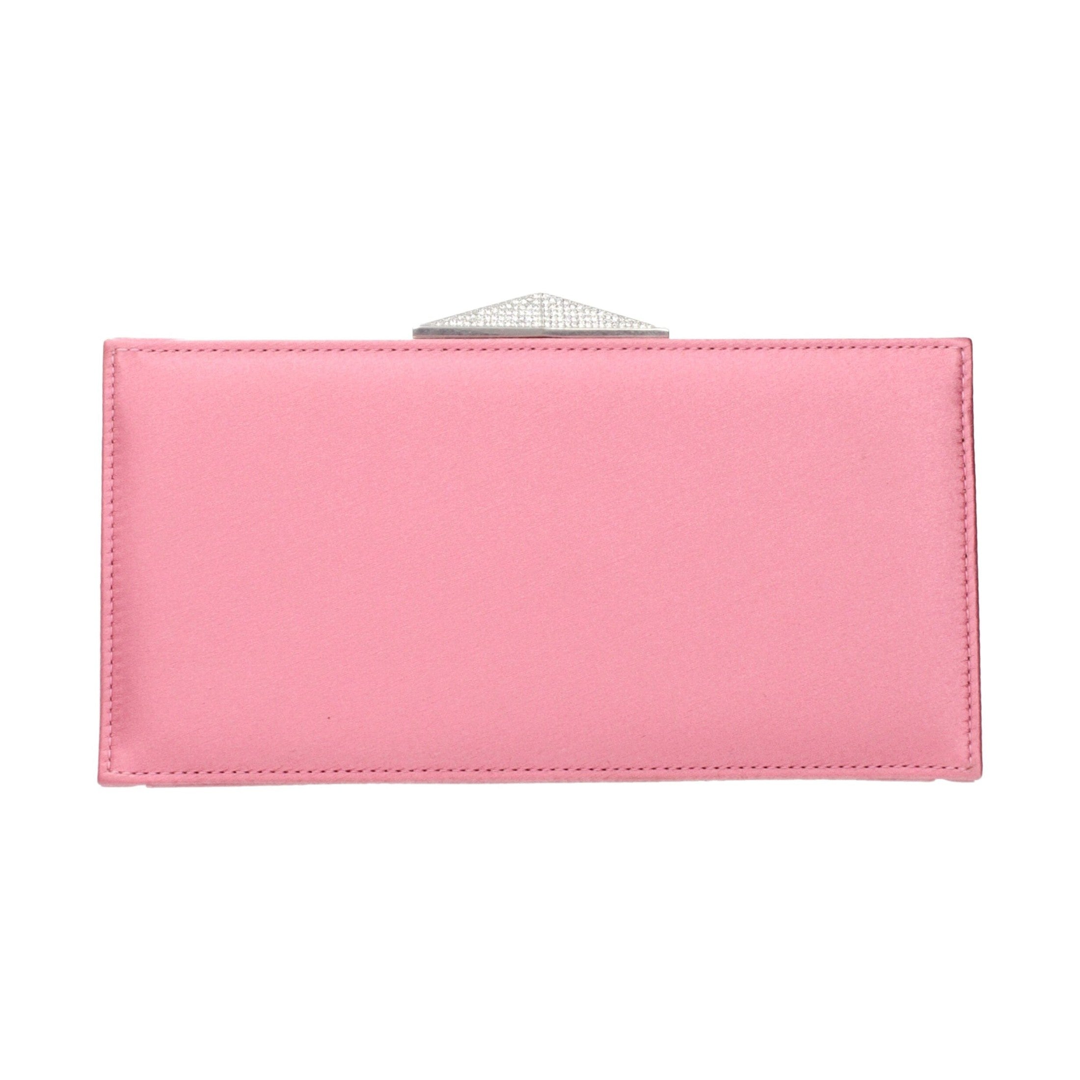 Jimmy Choo Pink Satin Clutch Bag