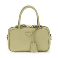 Prada Bicolor Calf Leather Bos Taurus Handbag