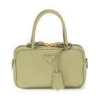 Prada Bicolor Calf Leather Bos Taurus Handbag