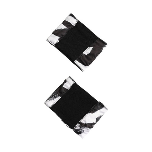 Dolce & Gabbana Black White DG Logo Silk 1 Pair Wristband