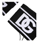 Dolce & Gabbana Black White DG Logo Cotton 1 Pair One Wristband