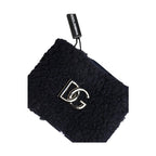 Dolce & Gabbana Black Polyester Logo Plaque Men One Size Wristband