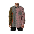 Dolce & Gabbana Multicolor Cotton Collared Checkered Shirt