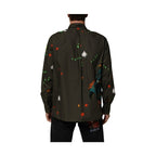 Dolce & Gabbana Green Superhero Print Button Down Shirt