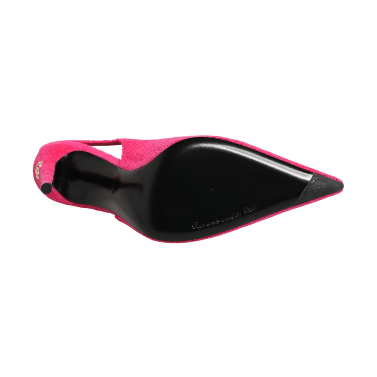 Pink Terry Cloth High Heels Slingback Shoes