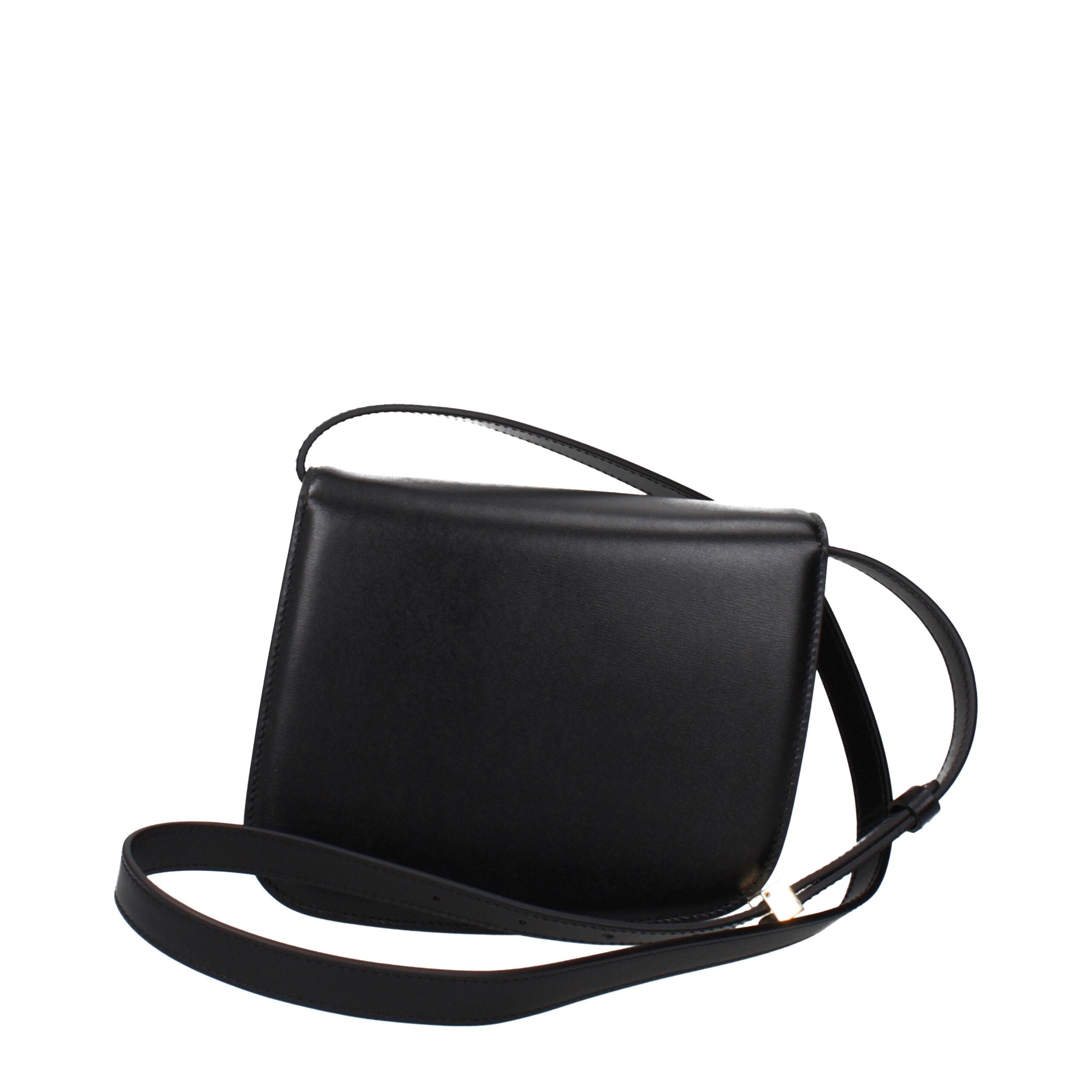 Salvatore Ferragamo Black Leather Crossbody Bag