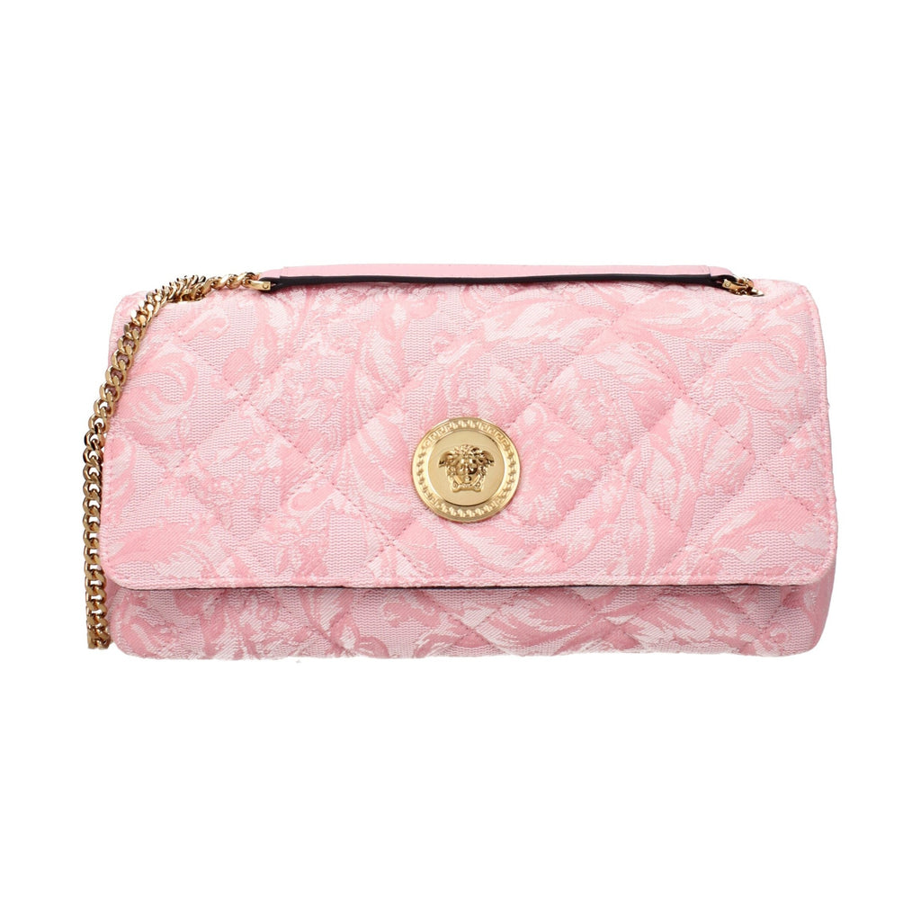 Versace Pink Fabric Shoulder Bag