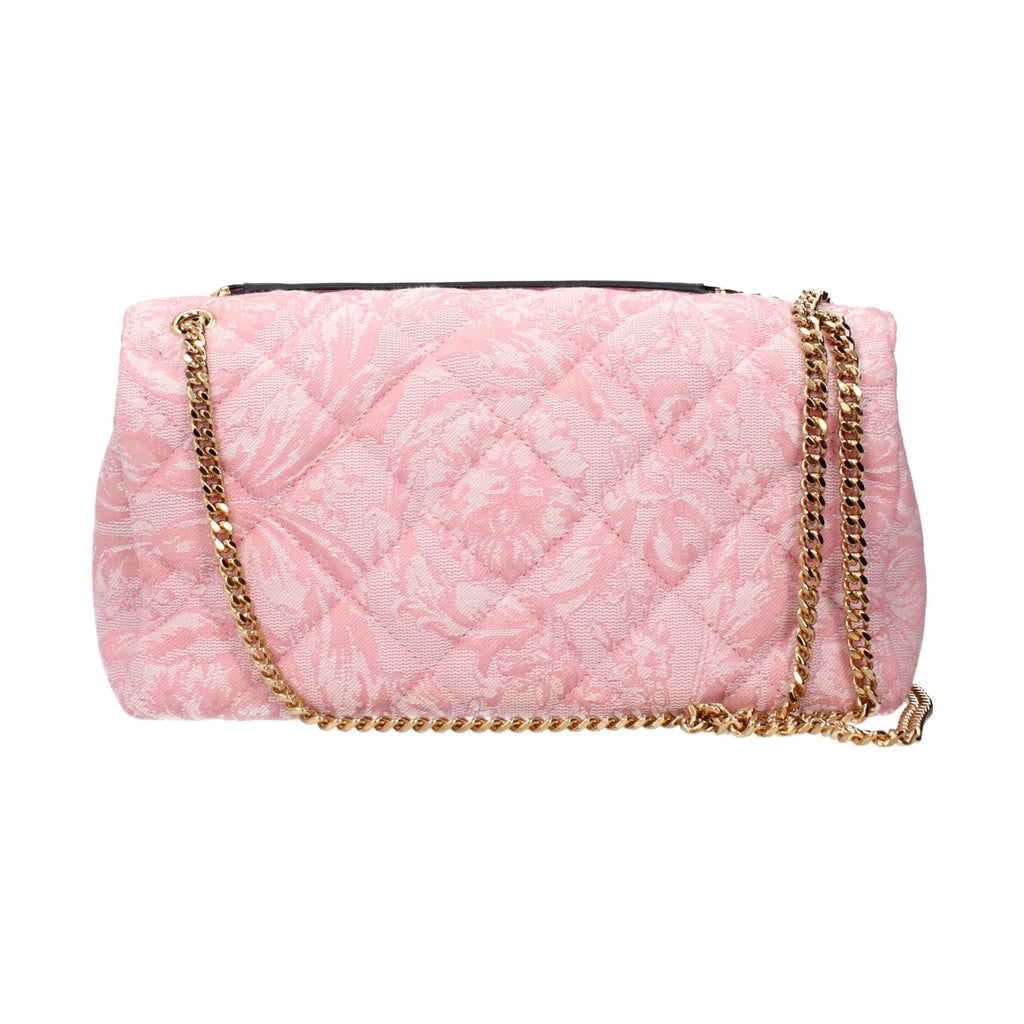Versace Pink Fabric Shoulder Bag