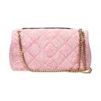 Versace Pink Fabric Shoulder Bag