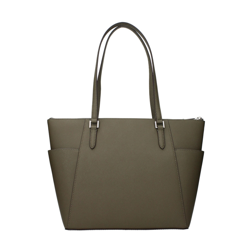 Michael Kors Green Leather Shoulder Bag