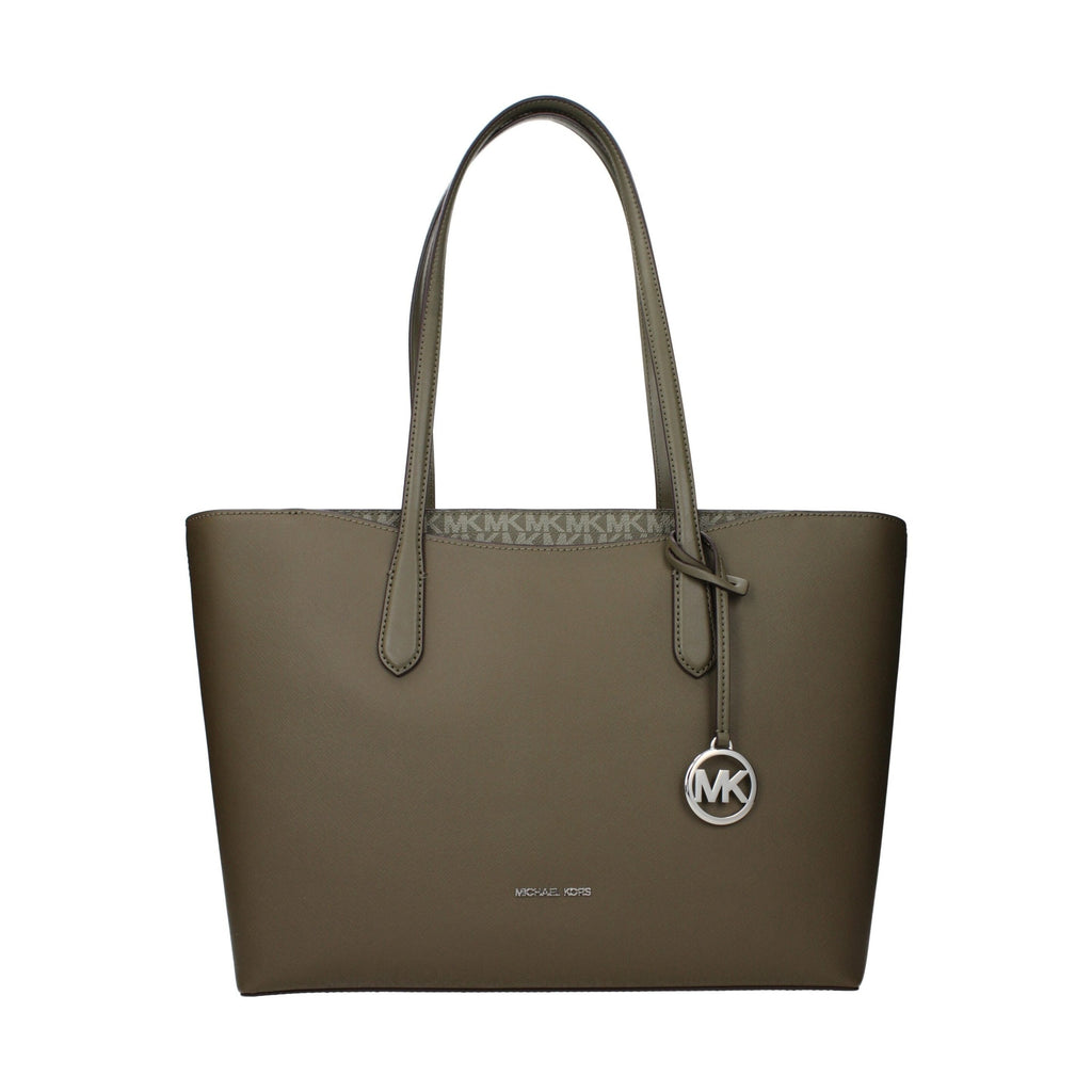 Michael Kors Green Fabric Shoulder Bag