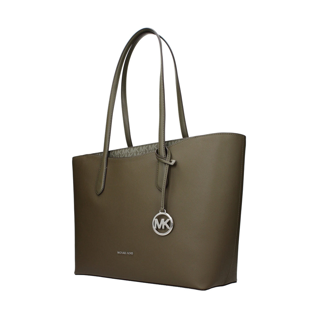 Michael Kors Green Fabric Shoulder Bag