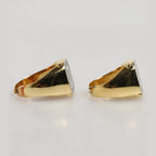 Dolce & Gabbana Gold-Tone Real Brass Black Enamel "DG" Adjustable Rings