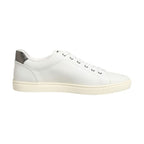Dolce & Gabbana White Leather Heart Embellished Sneakers Shoes