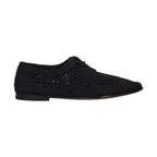 Dolce & Gabbana Black Fabric Oxfords And Derbies
