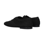 Dolce & Gabbana Black Fabric Oxfords And Derbies
