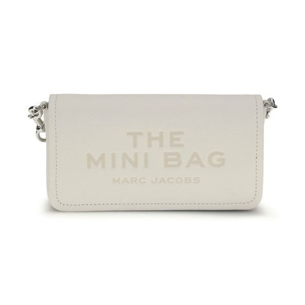 Marc Jacobs White Calf Leather Bos Taurus Shoulder Bag