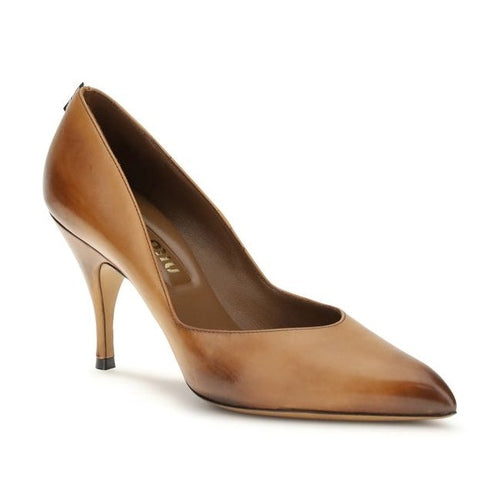 Miu Miu Beige Leather High Heel Pumps