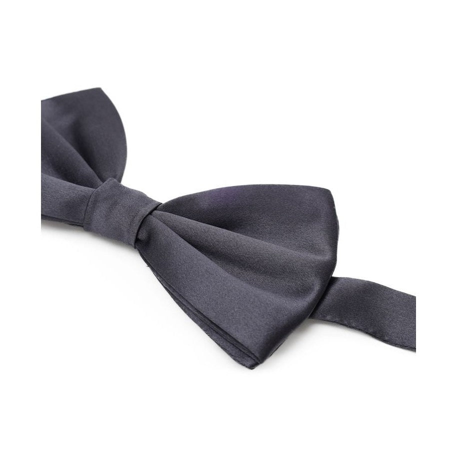 Dolce & Gabbana Gray Silk Bowtie