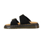 Dr. Martens Black Leather Flat Sandals
