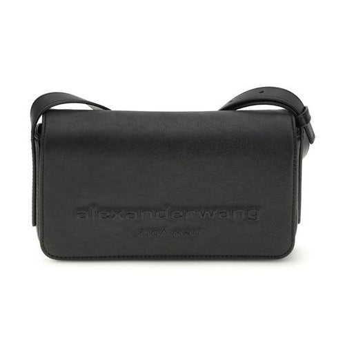 Alexander Wang Black Calf Leather Bos Taurus Shoulder Bag