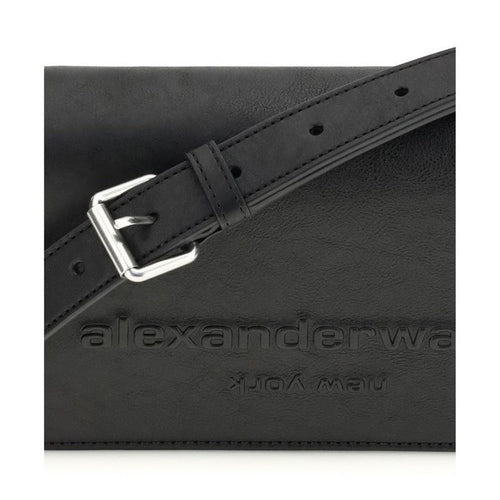 Alexander Wang Black Calf Leather Bos Taurus Shoulder Bag