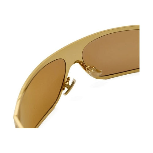 Bottega Veneta Gold Metal Sunglasses