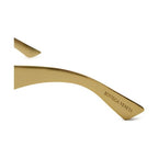 Bottega Veneta Gold Metal Sunglasses